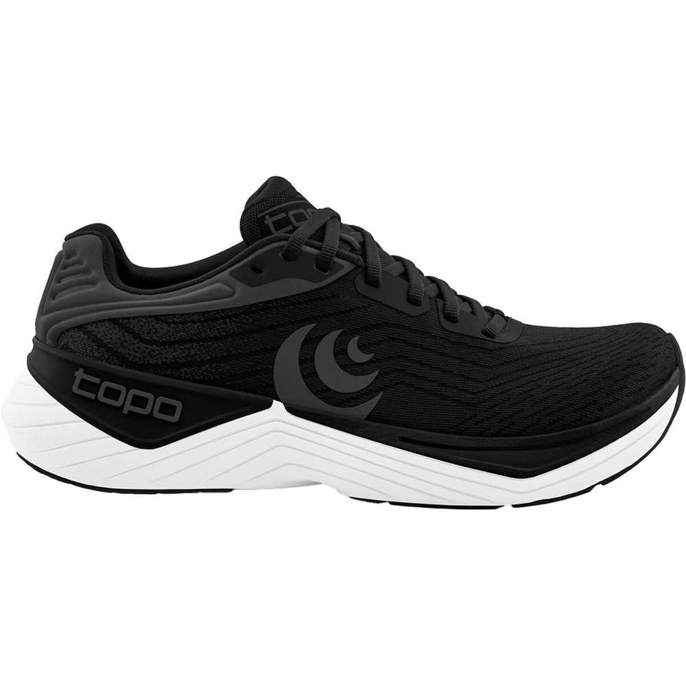 Topo Athletic Ultrafly 5 Size 8.5 WIDE Shoes Black White Running 5mm Drop A31